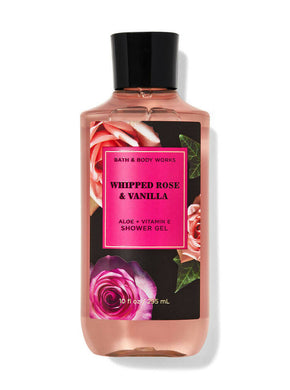 Bath & Body Works WHIPPED ROSE & VANILLA Shower Gel for Women 295ML