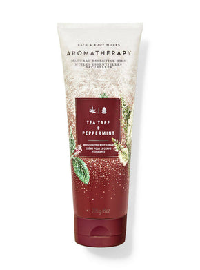 =Bath & Body Works TEA TREE PEPPERMINT Aromatherapy Ultimate Hydration Body Cream 226GMS